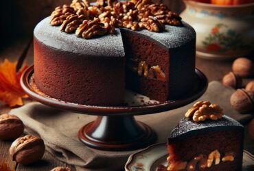 torta senza glutine al cioccolato e noci per dolci autunnali