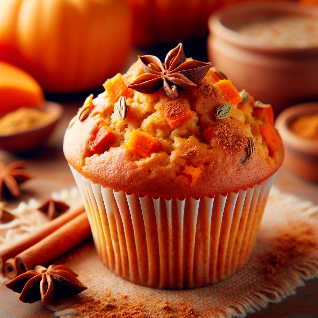 muffin senza glutine alla carota e spezie per colazioni autunnali speziate