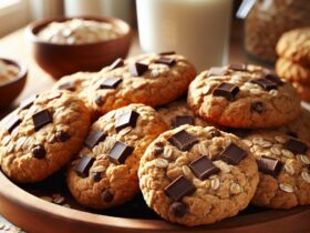 biscotti senza glutine alla farina di avena e cioccolato per colazioni nutrienti e golose