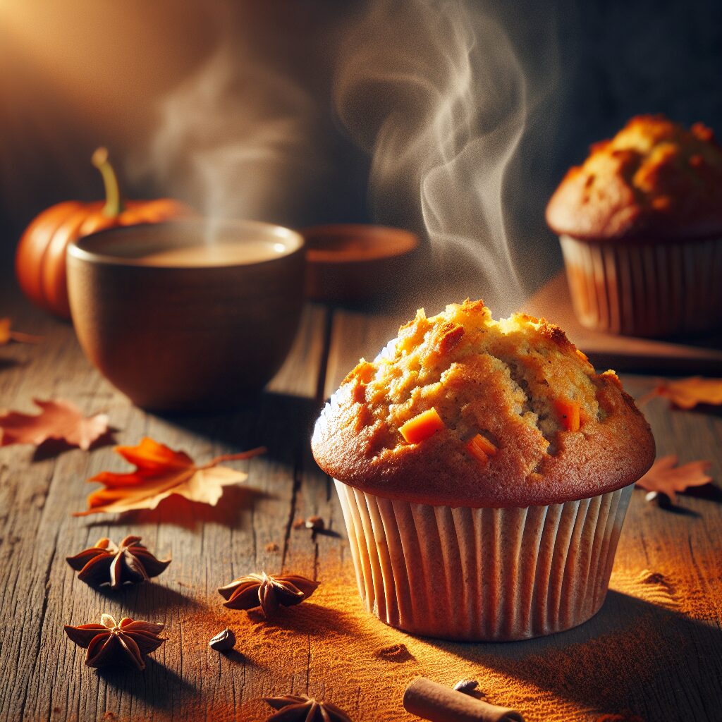 muffin senza glutine alla carota e spezie per colazioni autunnali speziate