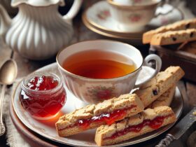 biscotti senza glutine alla farina di avena e marmellata per tea time dolce