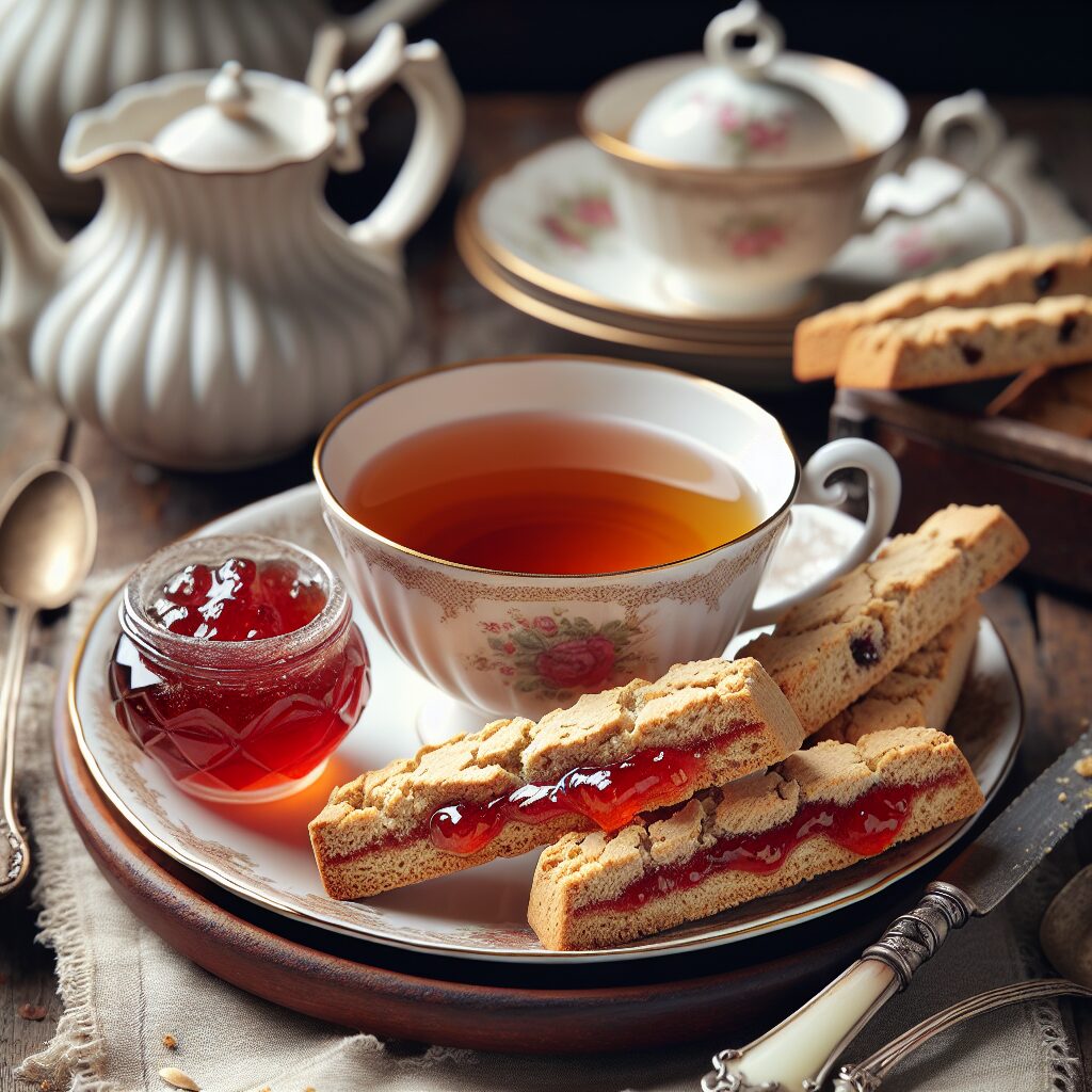 biscotti senza glutine alla farina di avena e marmellata per tea time dolce