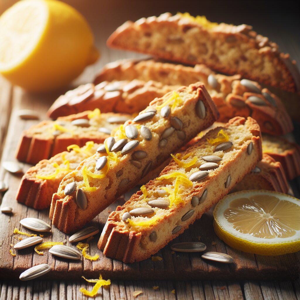 biscotti senza glutine al limone e semi di girasole per merende estive e nutrienti