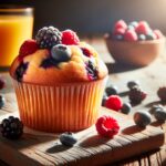 muffin senza glutine ai frutti di bosco per colazioni estive