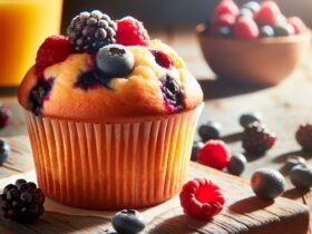 muffin senza glutine ai frutti di bosco per colazioni estive