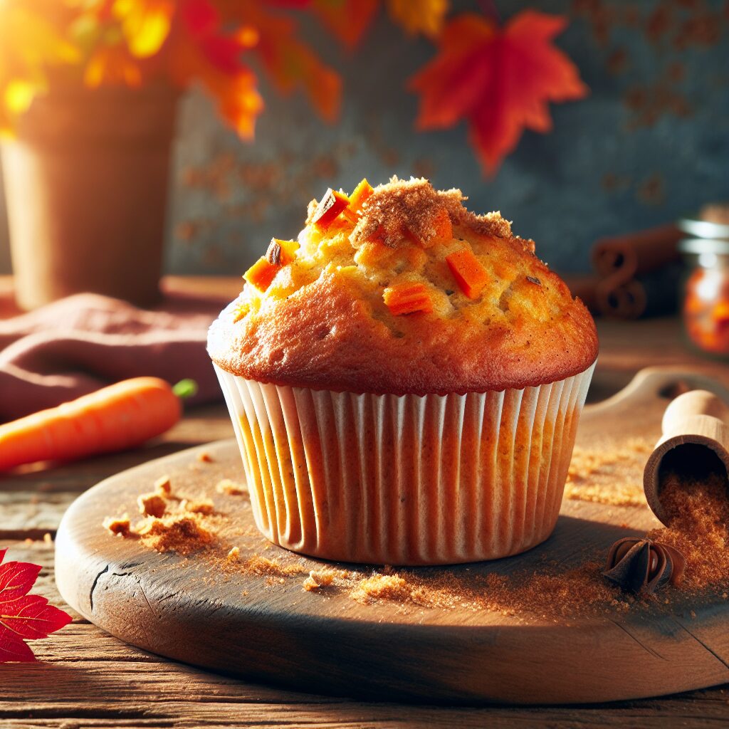 muffin senza glutine alla carota e noce moscata per una colazione autunnale speziata