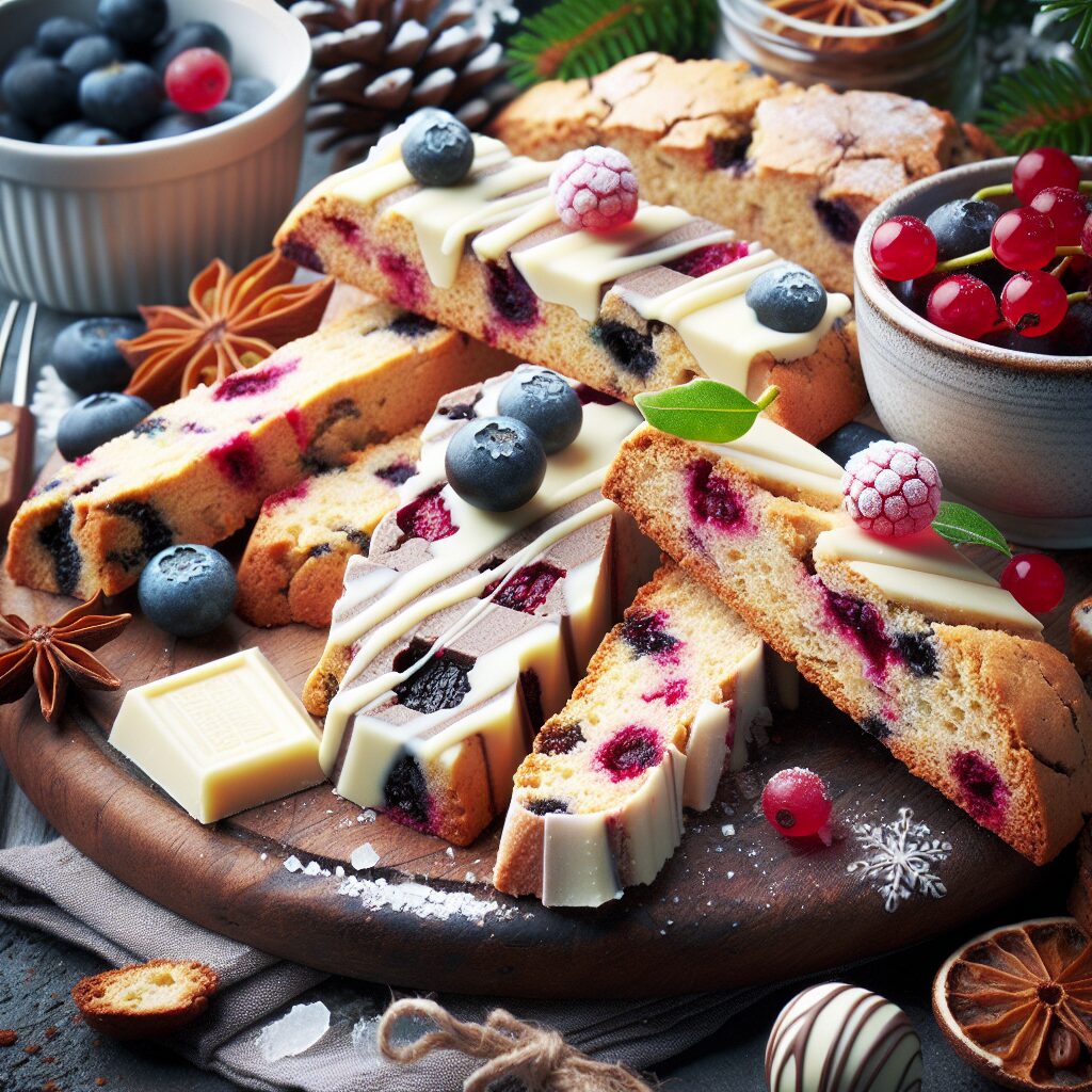 biscotti senza glutine al cioccolato bianco e frutti di bosco per merende festive