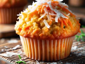 muffin senza glutine alla carota e noce di cocco per colazioni esotiche