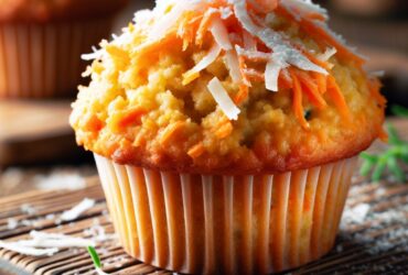 muffin senza glutine alla carota e noce di cocco per colazioni esotiche