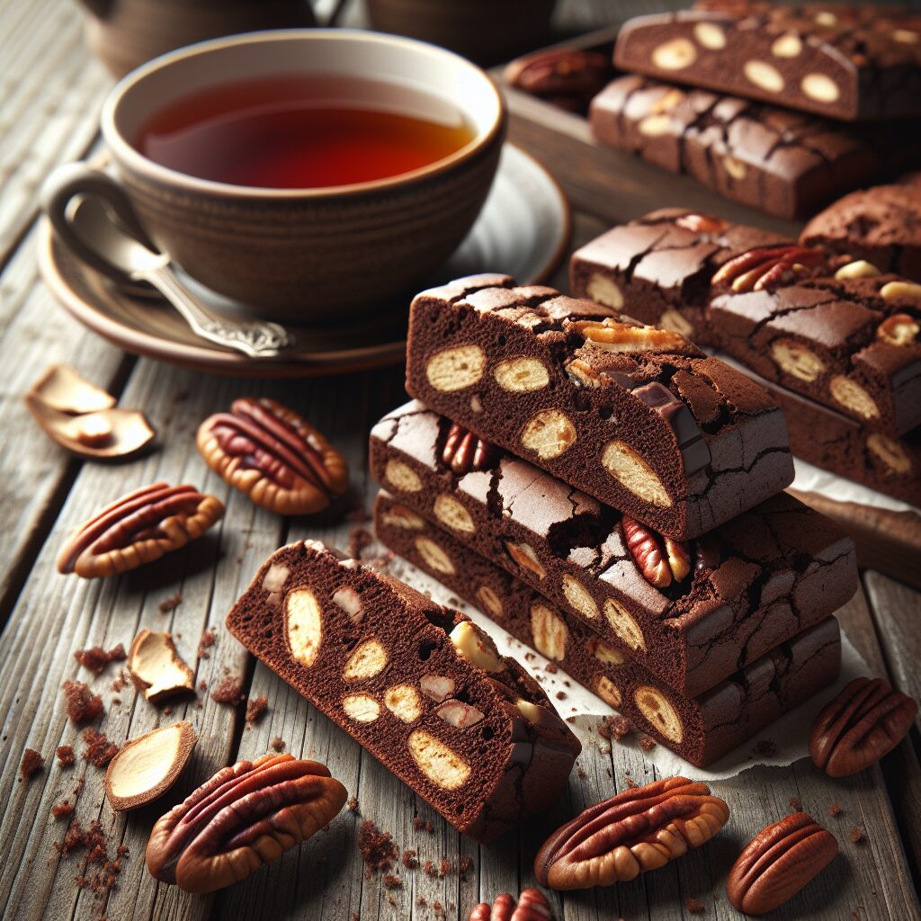 biscotti senza glutine al cioccolato e noci pecan per merende sostanziose