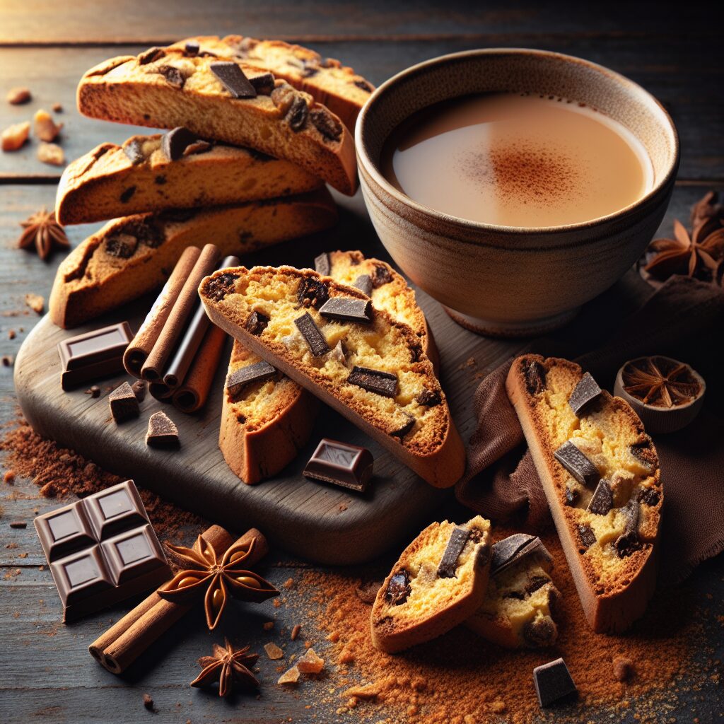 biscotti senza glutine al tè chai e cioccolato per una merenda speziata e dolce