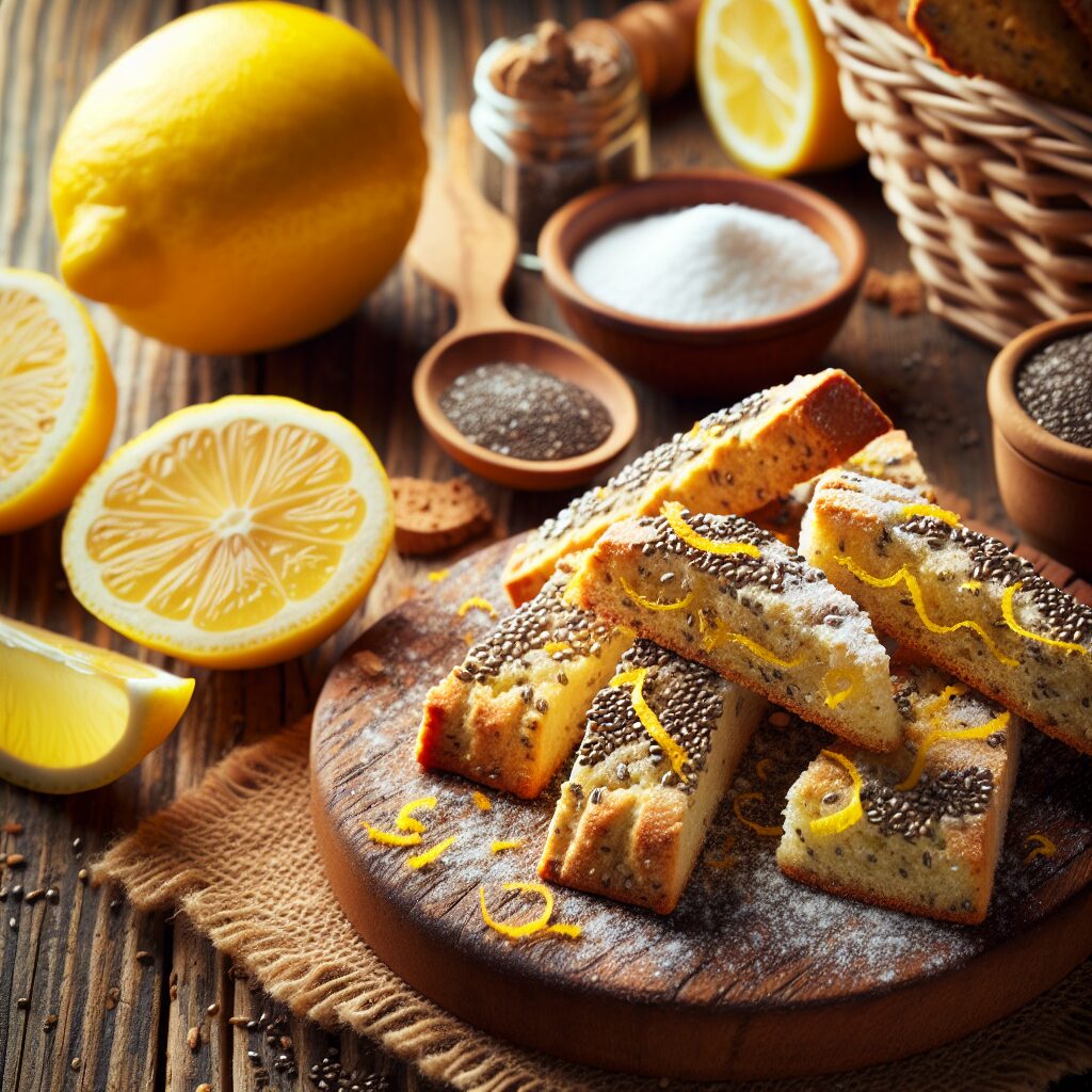 biscotti senza glutine al limone e semi di chia per snack salutari