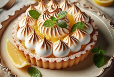 torta senza glutine al limone e meringa italiana per un dessert sofisticato