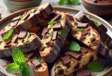 biscotti senza glutine al cioccolato e menta per uno snack rinfrescante e goloso