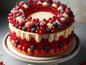 torta senza glutine ai frutti rossi e crema pasticcera per occasioni speciali