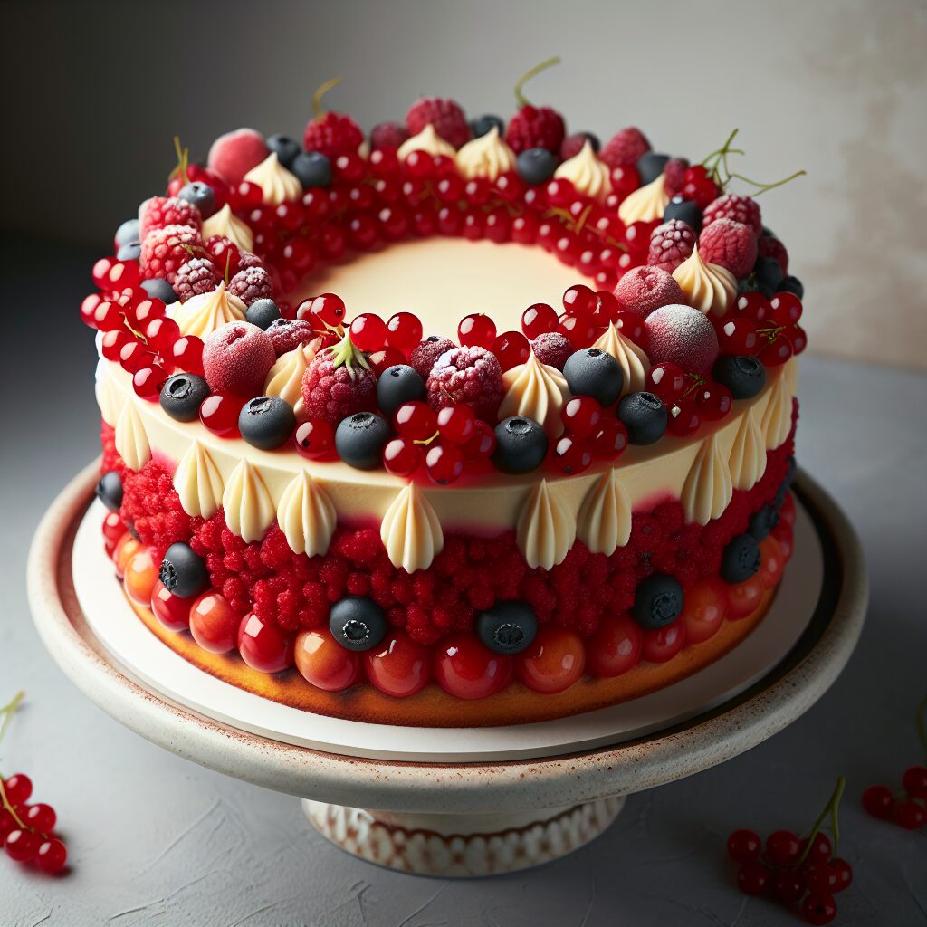 torta senza glutine ai frutti rossi e crema pasticcera per occasioni speciali