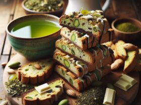 biscotti senza glutine al tè verde e cioccolato bianco per una merenda energizzante e originale