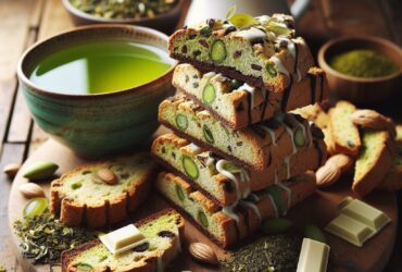 biscotti senza glutine al tè verde e cioccolato bianco per una merenda energizzante e originale