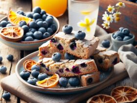 biscotti senza glutine alla farina di cocco e mirtilli per snack estivi