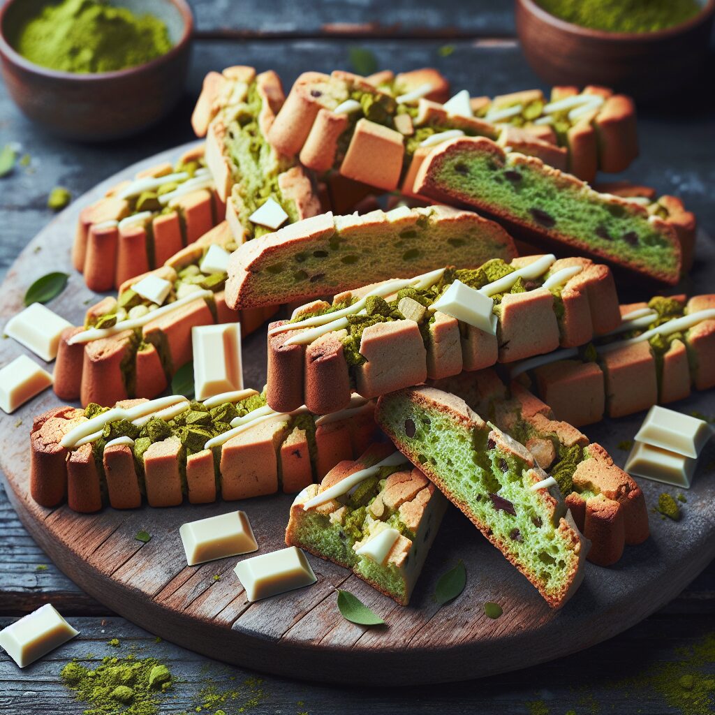 biscotti senza glutine al tè matcha e cioccolato bianco per merende originali