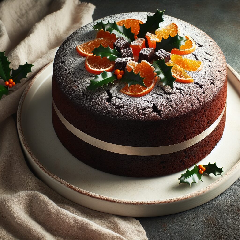 torta senza glutine al cioccolato e arancia per dessert natalizi