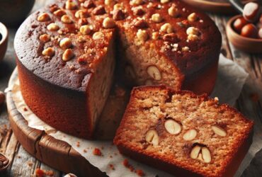 torta senza glutine al caffè e nocciole per un dolce da colazione o merenda energizzante