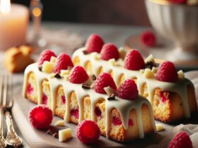 biscotti senza glutine al cioccolato bianco e lamponi per snack romantici