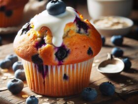 muffin senza glutine ai mirtilli e yogurt per una colazione salutare e gustosa