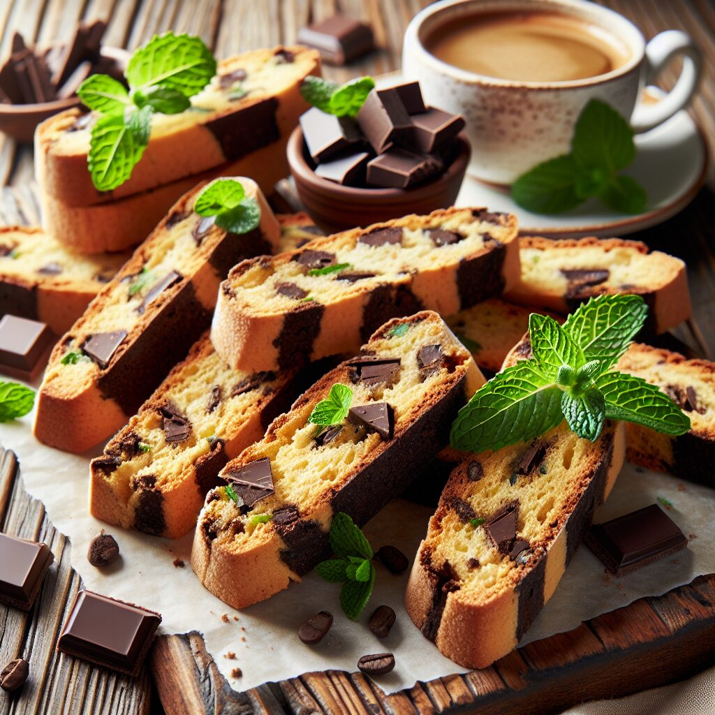 biscotti senza glutine al cioccolato e menta per merende rinfrescanti