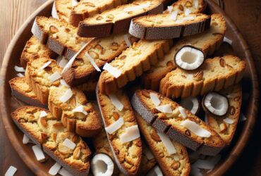 biscotti senza glutine al burro di cocco e vaniglia per snack dolci e tropicali