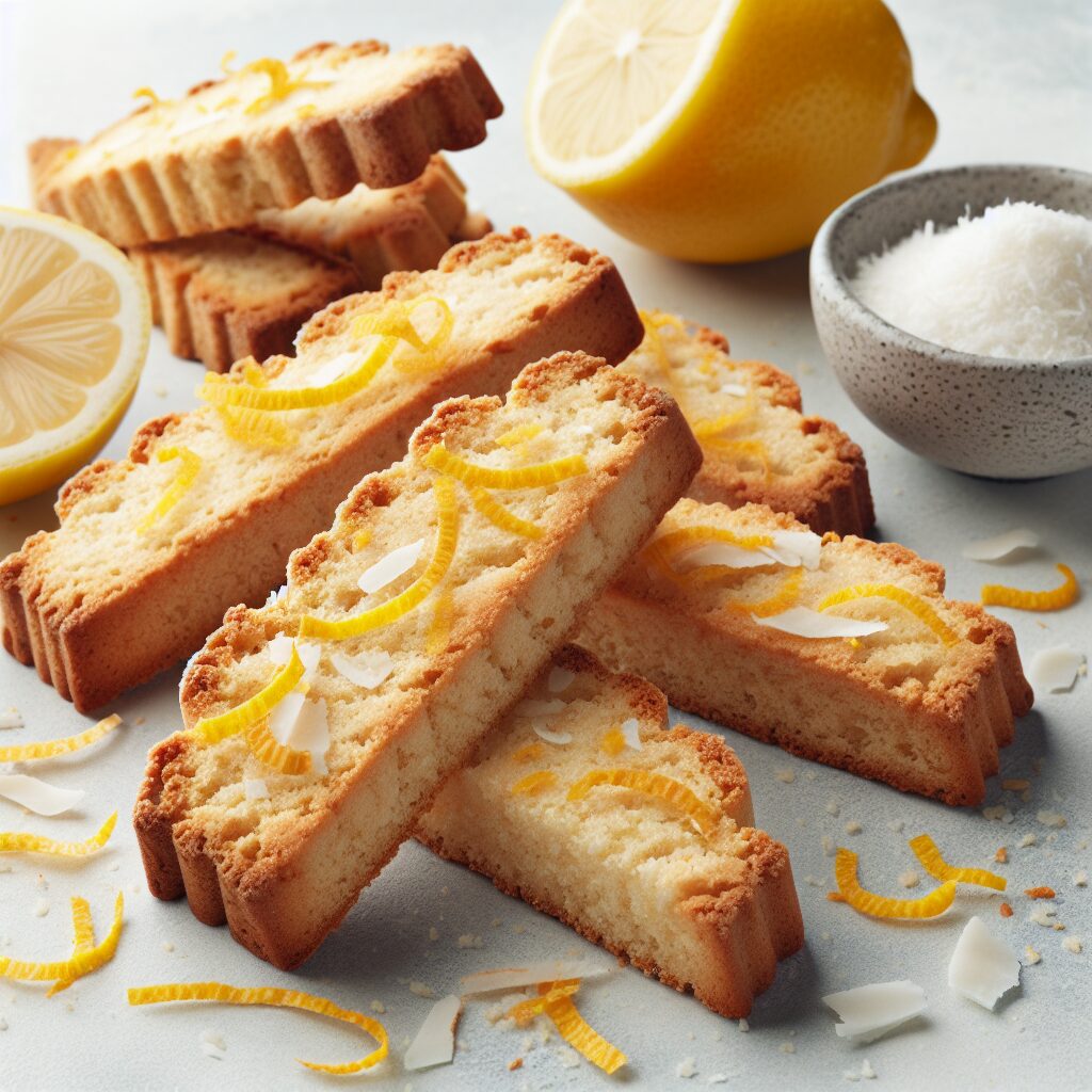 biscotti senza glutine alla farina di cocco e limone per snack estivi