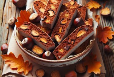 biscotti senza glutine alla farina di castagne e cacao per merende autunnali