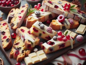 biscotti senza glutine al cioccolato bianco e frutti di bosco per snack festivi