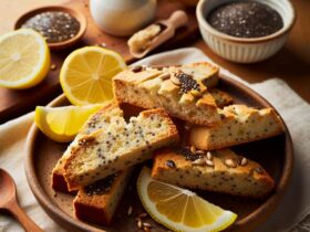 biscotti senza glutine al limone e semi di chia per uno snack leggero e salutare