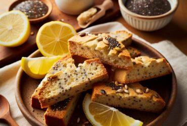 biscotti senza glutine al limone e semi di chia per uno snack leggero e salutare