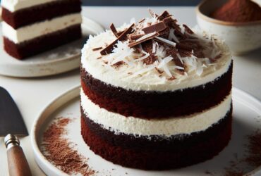torta senza glutine al cioccolato e crema di cocco per dessert esotici