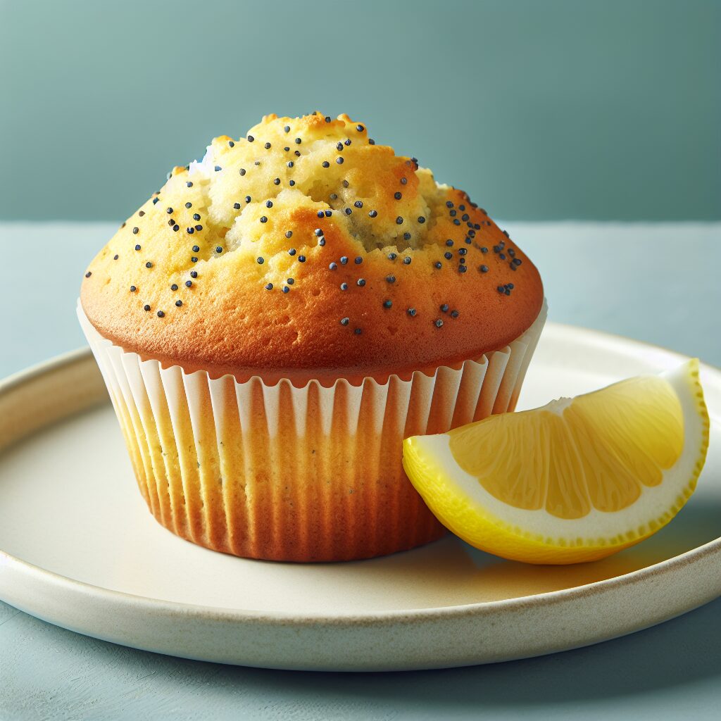 muffin senza glutine al limone e semi di papavero per snack leggeri