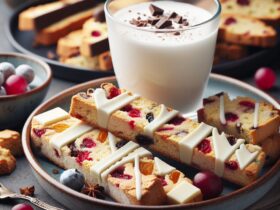 biscotti senza glutine al cioccolato bianco e frutti rossi per merende dolci e acidule