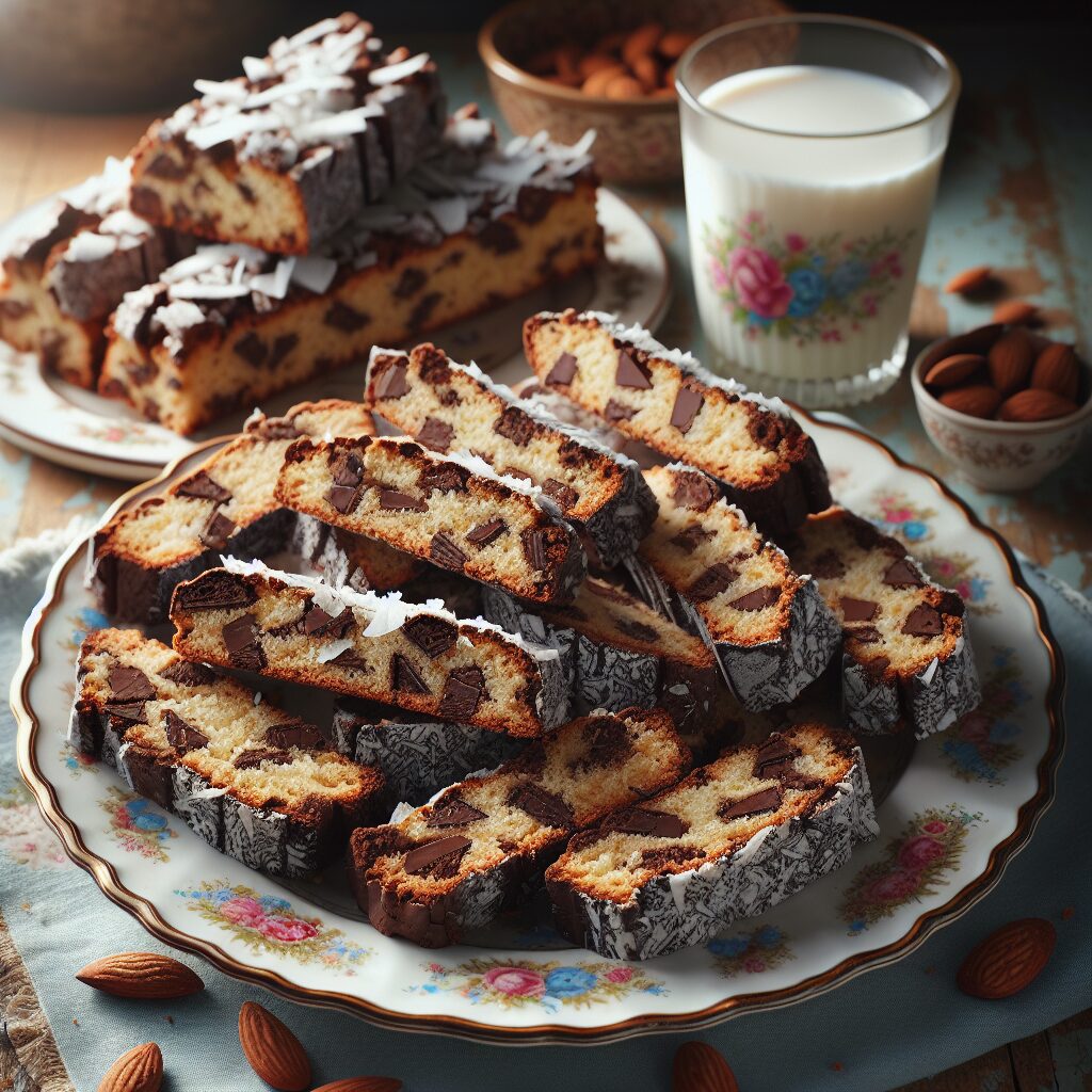 biscotti senza glutine al cioccolato e cocco per merende golose