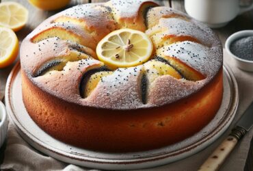 plumcake senza glutine al limone e semi di papavero per colazioni