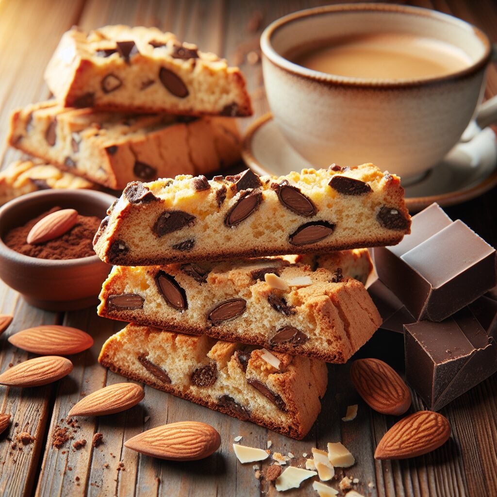 biscotti senza glutine alla farina di mandorle e cioccolato per merende ricche