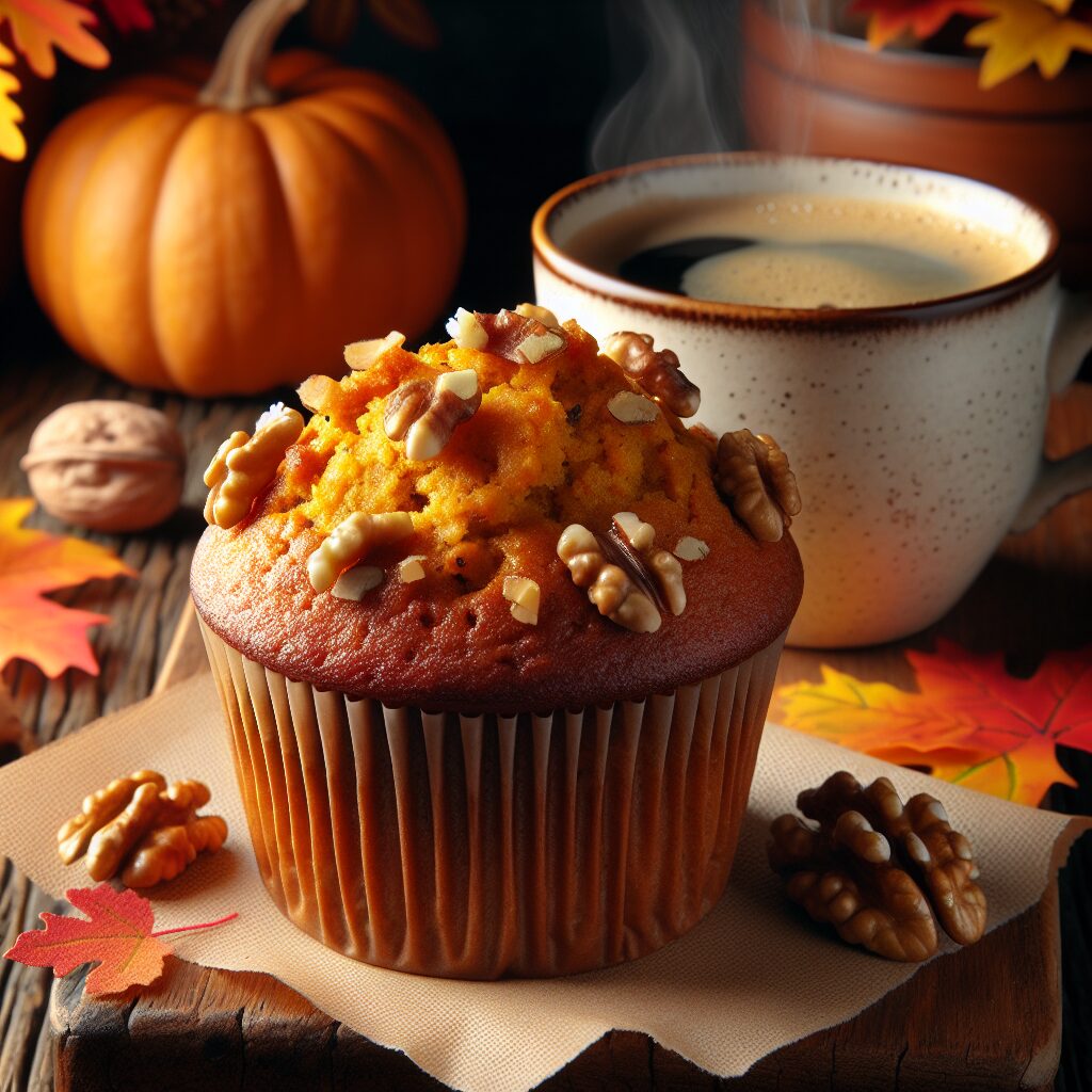 muffin senza glutine alla zucca e noci per una colazione autunnale e nutrienti