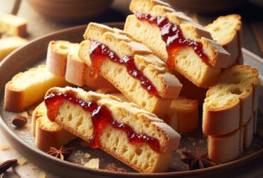 biscotti senza glutine alla vaniglia e marmellata per uno snack dolce e confortante