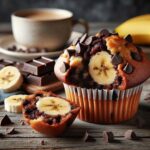 muffin senza glutine al cioccolato e banana per colazioni energizzanti