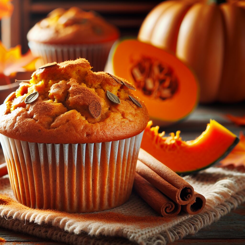 muffin senza glutine alla zucca e spezie per colazioni autunnali