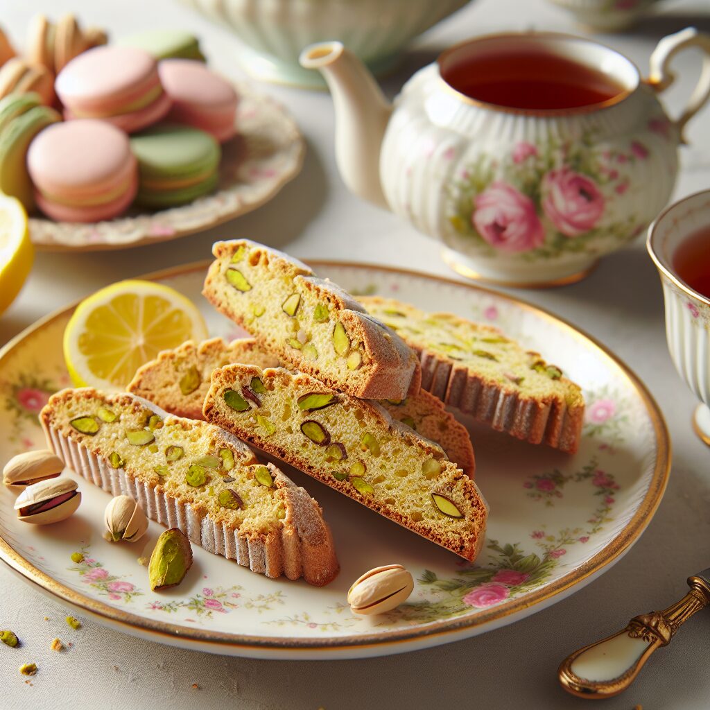 biscotti senza glutine al pistacchio e limone per merende raffinate