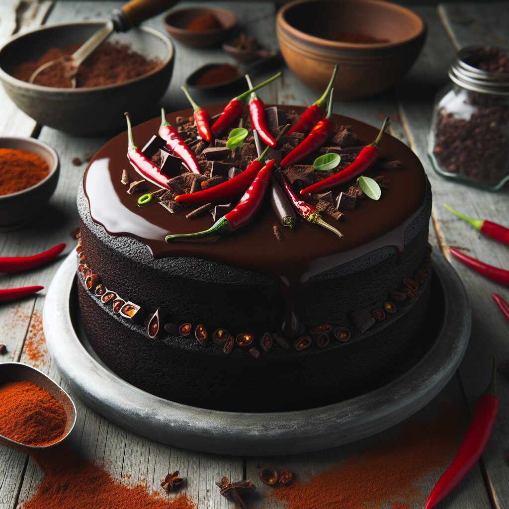 torta senza glutine al cioccolato fondente e peperoncino per un dessert audace e speziato