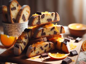 biscotti senza glutine al cioccolato e arancia per uno snack dolce e agrumato