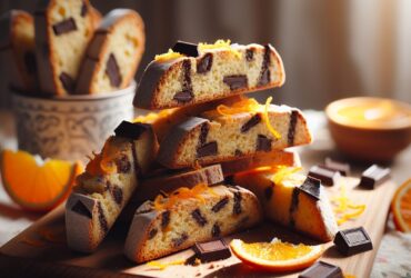 biscotti senza glutine al cioccolato e arancia per uno snack dolce e agrumato