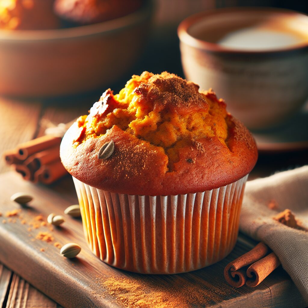 muffin senza glutine alla zucca e spezie per colazioni speziate